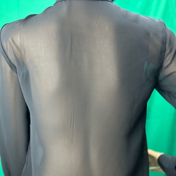 Abercrombie & Fitch Sheer Long Sleeve Black - Picture 9 of 10